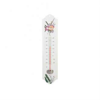 WHITE LINE termometr zewnętrzny - metalowy 22cm