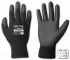 Rękawice ochronne PURE BLACK poliuretan, rozmiar 11