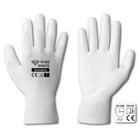 

 Rękawice ochronne PURE WHITE poliuretan, rozmiar 8, LUZ

