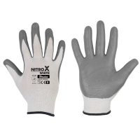 

 Rękawice ochronne NITROX WHITE nitryl, rozmiar 8,

