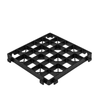 

 Kratka ogrodowa OPTIMAL GRID  czarna, wys. 30mm / 333x333mm

